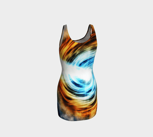 Planet Dragon Cosmic Swirly Cue Celestial Bodycon