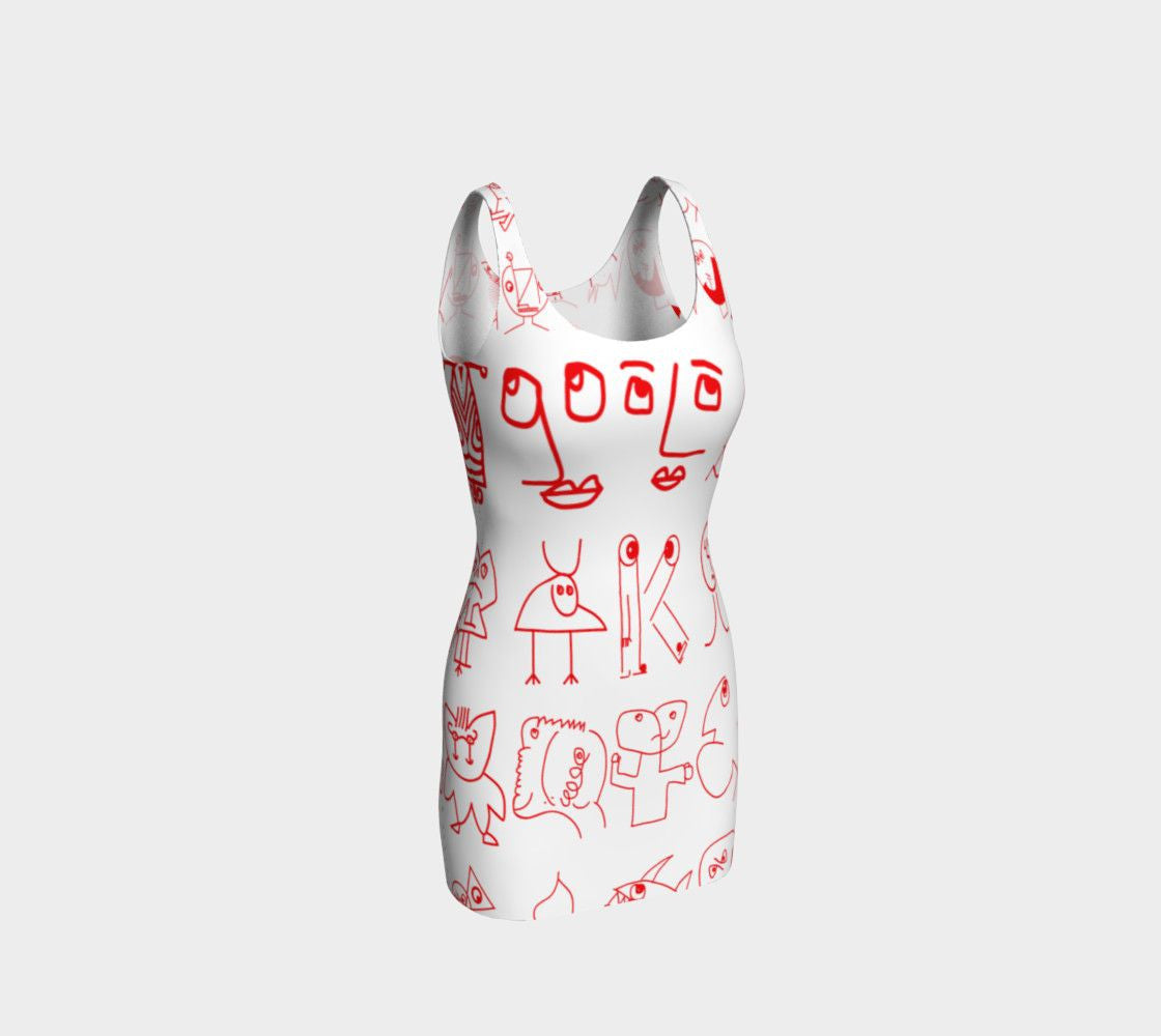 Manfred Dragon Go Font Yourself Bodycon
