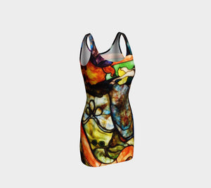 Toulouse Dragon Stained Glass Bodycon