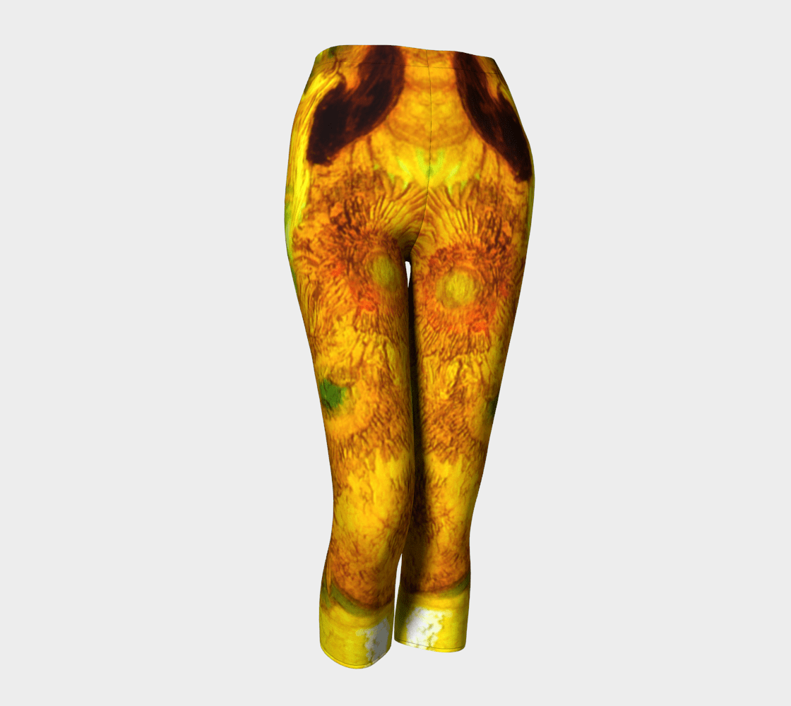 Garden Party Dragon Walking Rorschach Capris