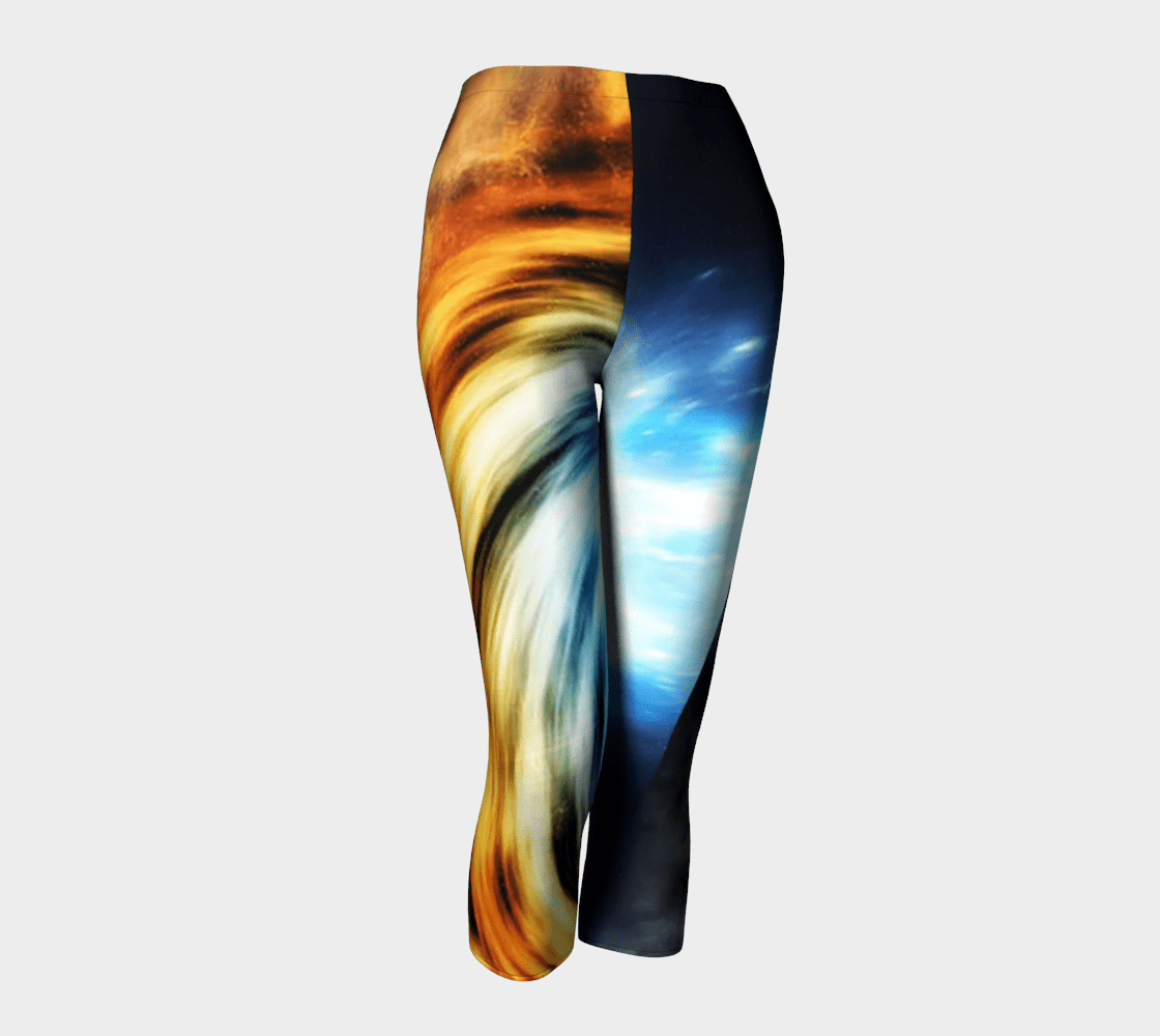 Planet Dragon Cosmic Swirly Cue Capris