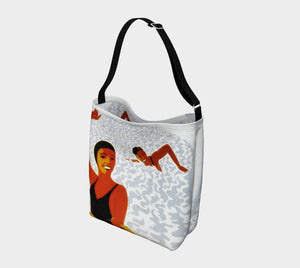 Lifeguard Dragon Please Don't Pee In The Pool Beach Tote