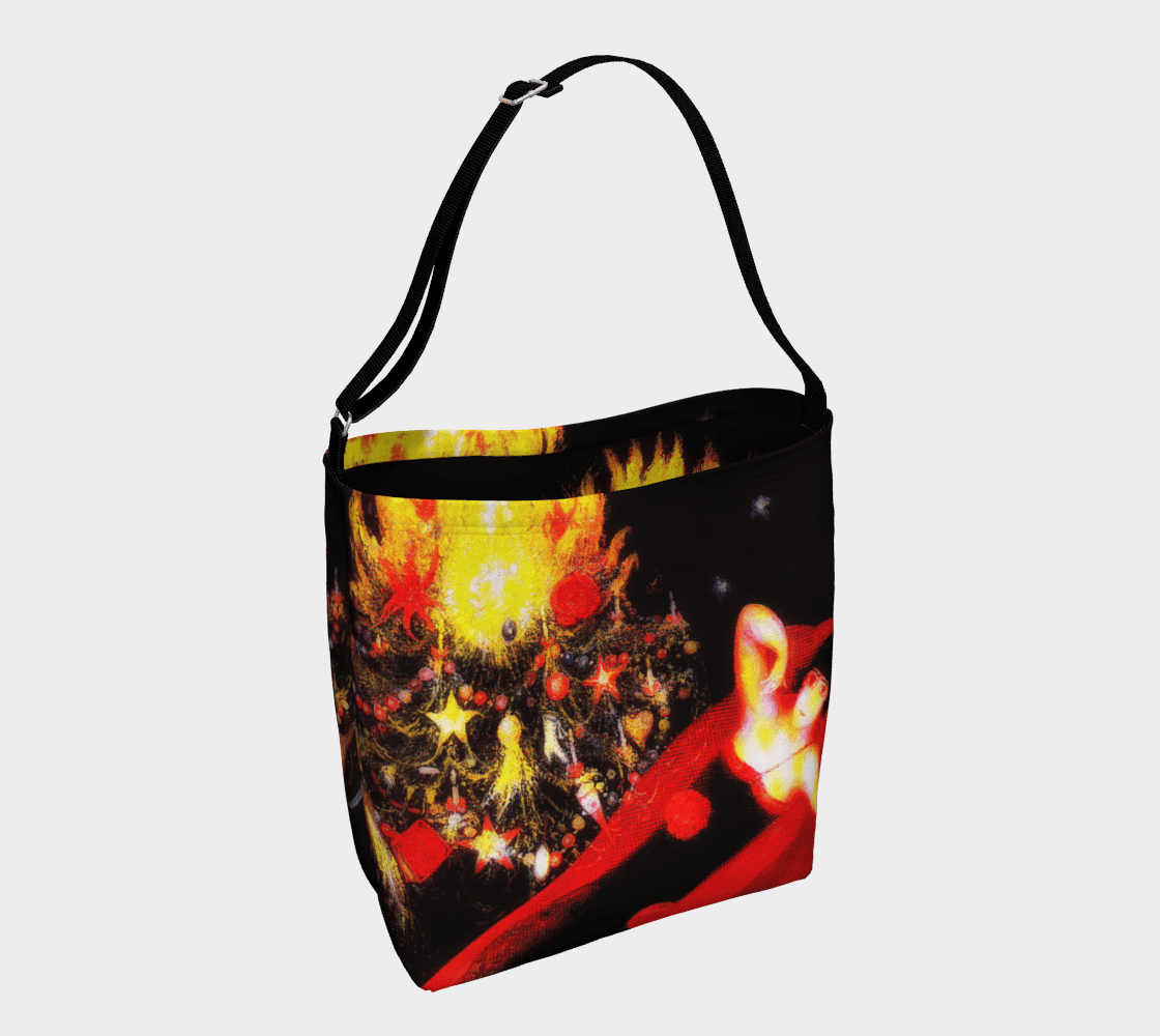 Santa Dragon Laid Back Christmas Tote