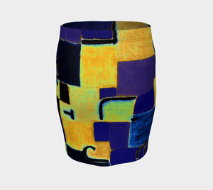 Cheerleader Dragon School Colors Pencil Skirt