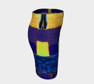 Cheerleader Dragon School Colors Pencil Skirt