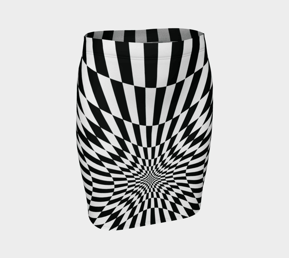 Optical Illuminati Dragon Geometric Booty Slimming Pencil