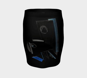 Abstract Dragon Little Black Pencil Skirt