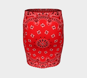 Gypsy Girl Dragon Bandana Pencil Skirt