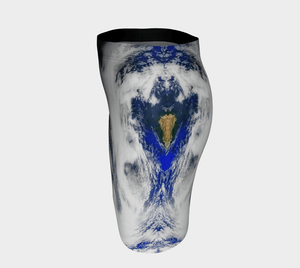 Blue Marble Dragon Bird's Eye View Pencil Skirt