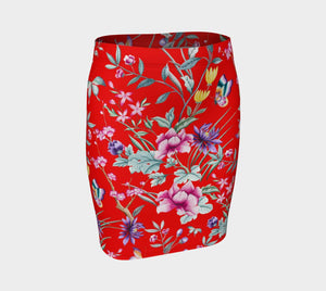 Chinoiserie Dragon Little Red Riding Hood Mini Skirt