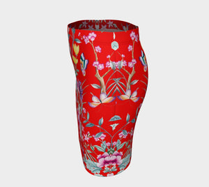 Chinoiserie Dragon Little Red Riding Hood Mini Skirt