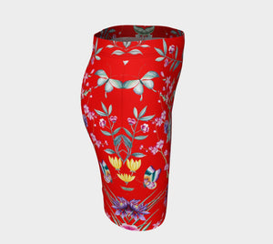 Chinoiserie Dragon Little Red Riding Hood Mini Skirt