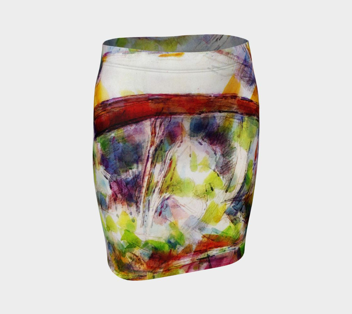 Cross That Bridge Dragon When You Come To It Pencil Skirt