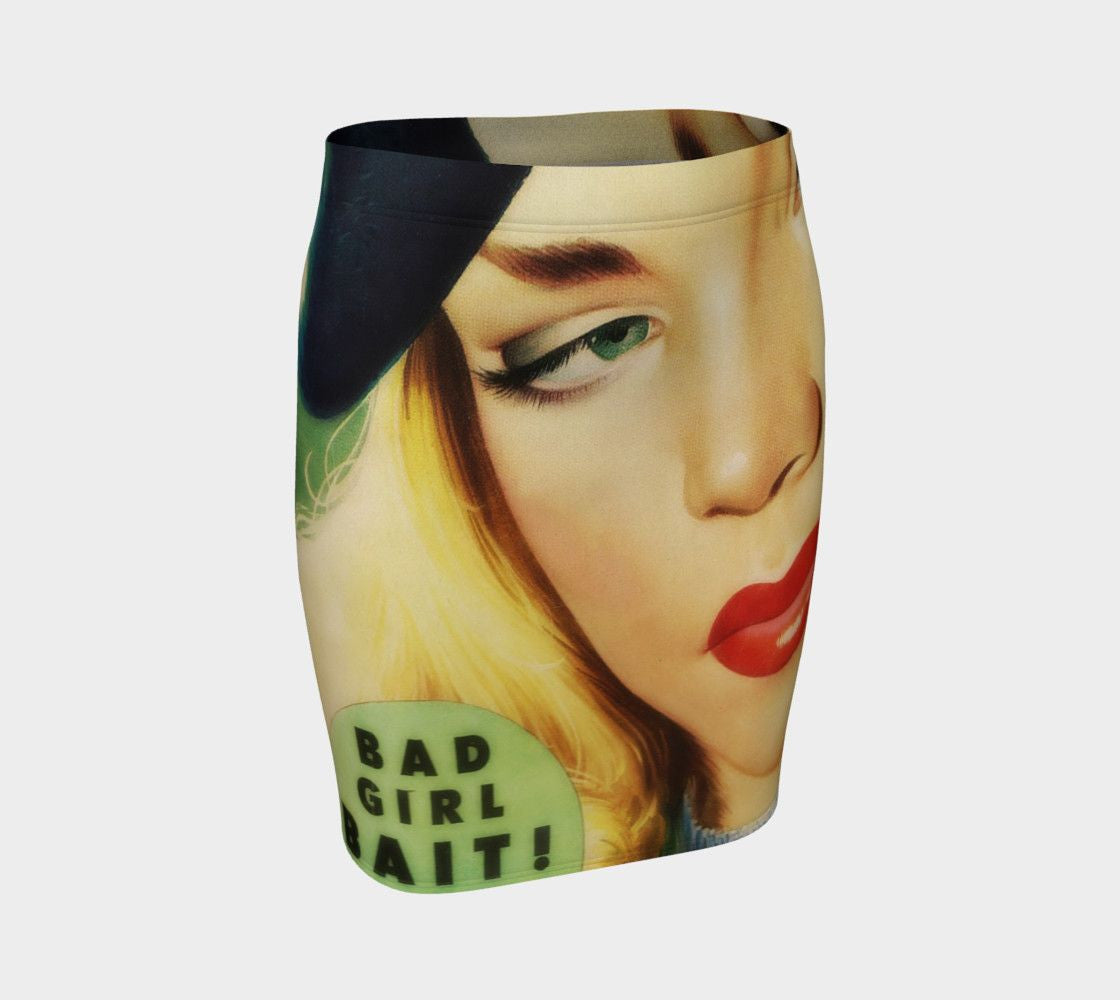 Bad Girl Dragon Bait & Switch Pencil Skirt