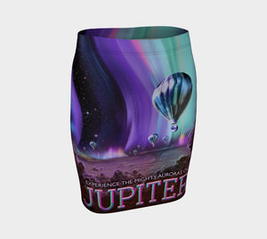Cassini Dragon Drop Me Off On Jupiter Space Girl Skirt