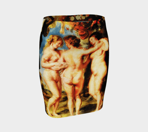 Size Has Nothing To Do With Beauty Dragon Rubenesque Pencil Skirt