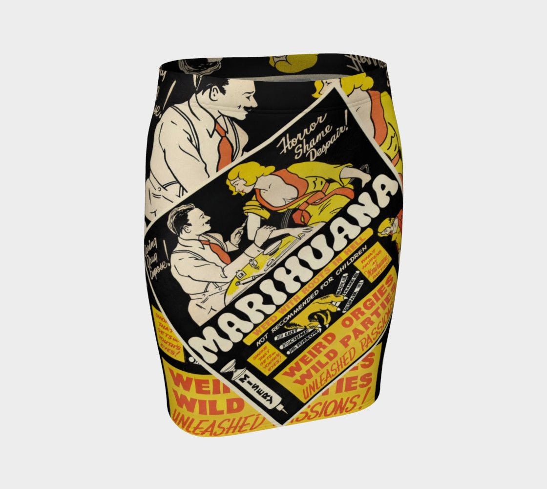 Just Say No To Drugs Kids Pencil Jail Bird Skirt