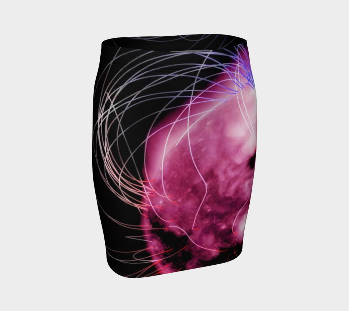 Jimi Dragon Purple Haze Pencil Skirt