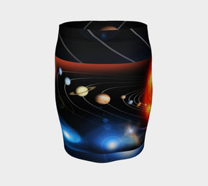 Planet Dragon Solar System Pencil Skirt