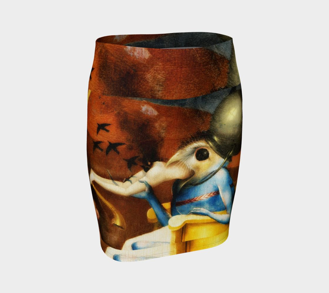 Hieronymus Dragon Let's Do Lunch Pencil Skirt
