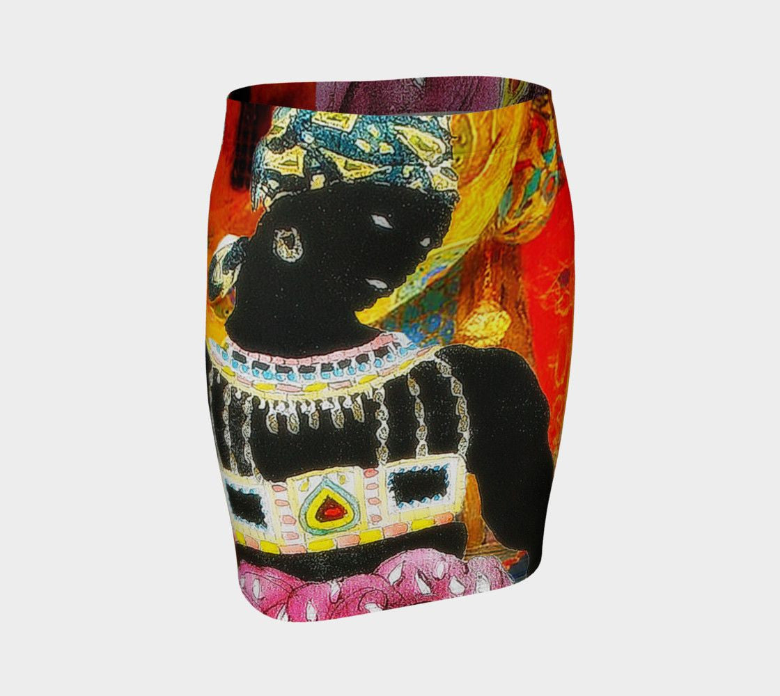 King Leon Dragon Bakst In The Glow Pencil Skirt