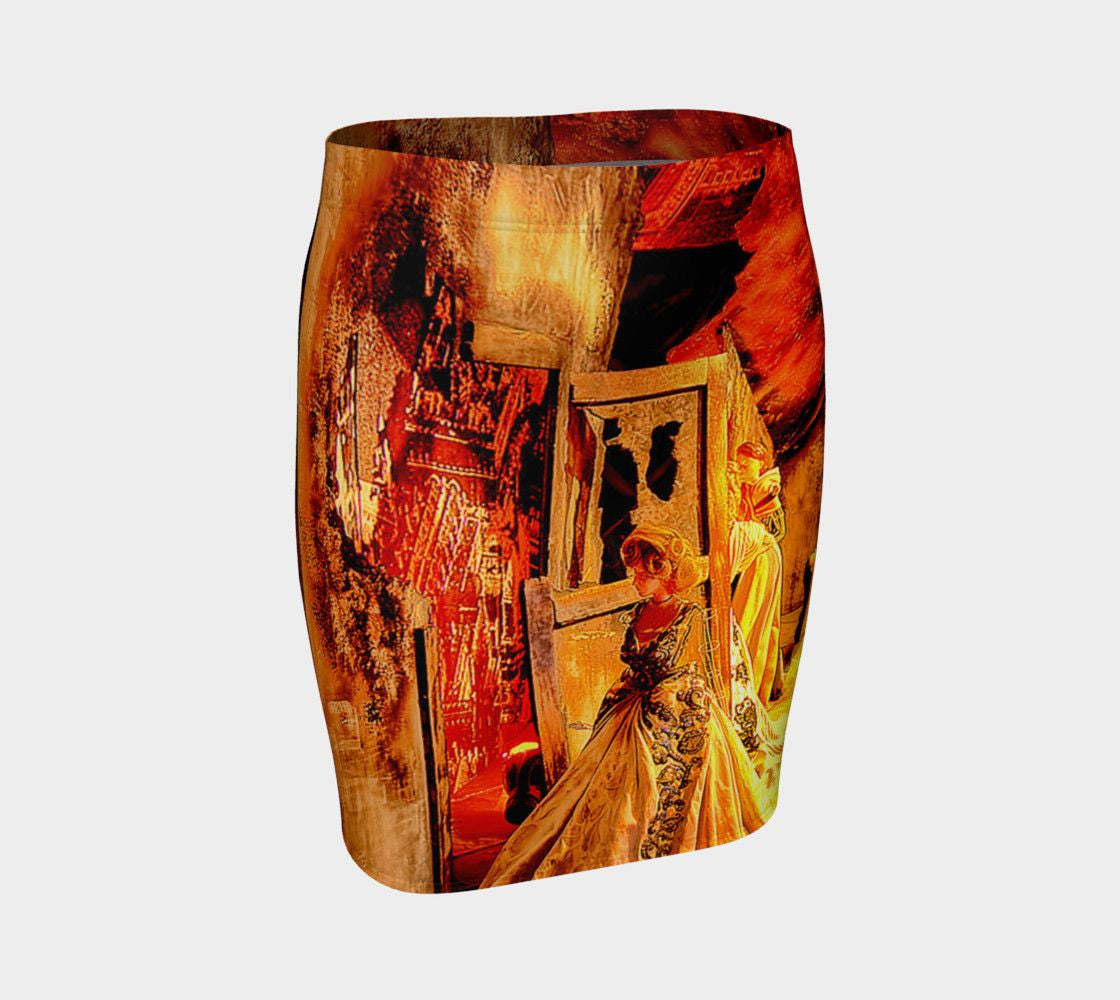 Jean Dragon Cocteau Cocktail Pencil Skirt