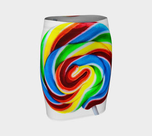 Don't Take Candy From Strangers Dragon Lollipop Pencil Skirt