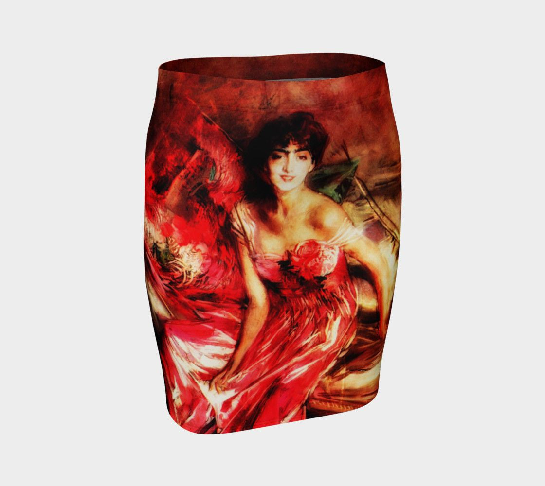 Soap Opera Dragon Boldini And Beautiful Lady In Red Pencil Skirt