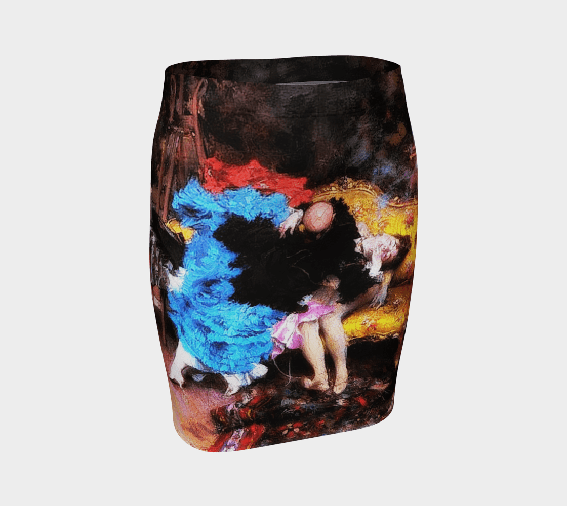 Soap Opera Dragon Boldini And Beautiful Womannequin Pencil Skirt