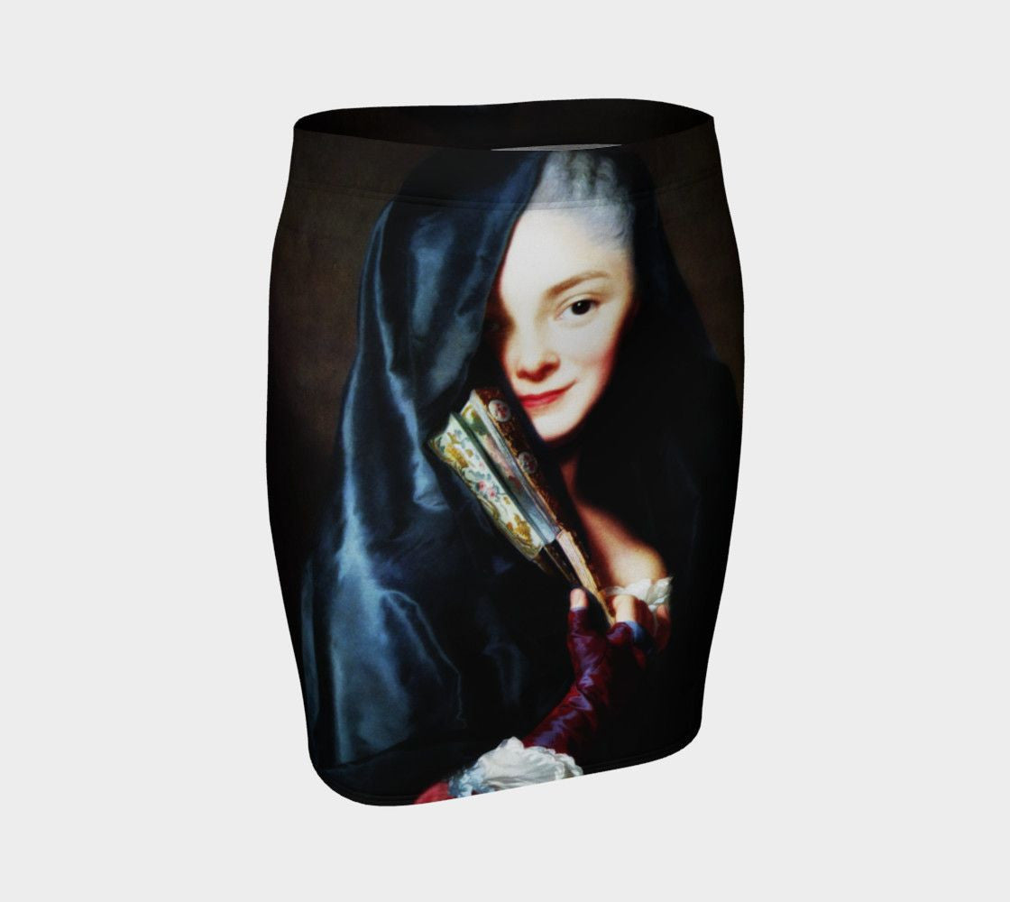 Don Juan Dragon Spanish Eyes Pencil Skirt
