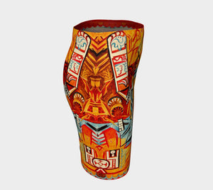 Cuban Pete Dragon Cubo Futuro Pencil Skirt