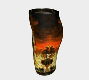 Pompeii Dragon Hotter Than Lava Pencil Skirt