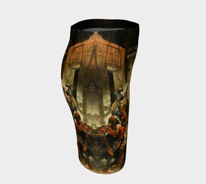 Pompeii Dragon Hotter Than Lava Pencil Skirt