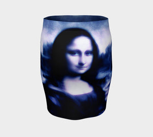 Leonardo Dragon Goth Mona Pencil Skirt