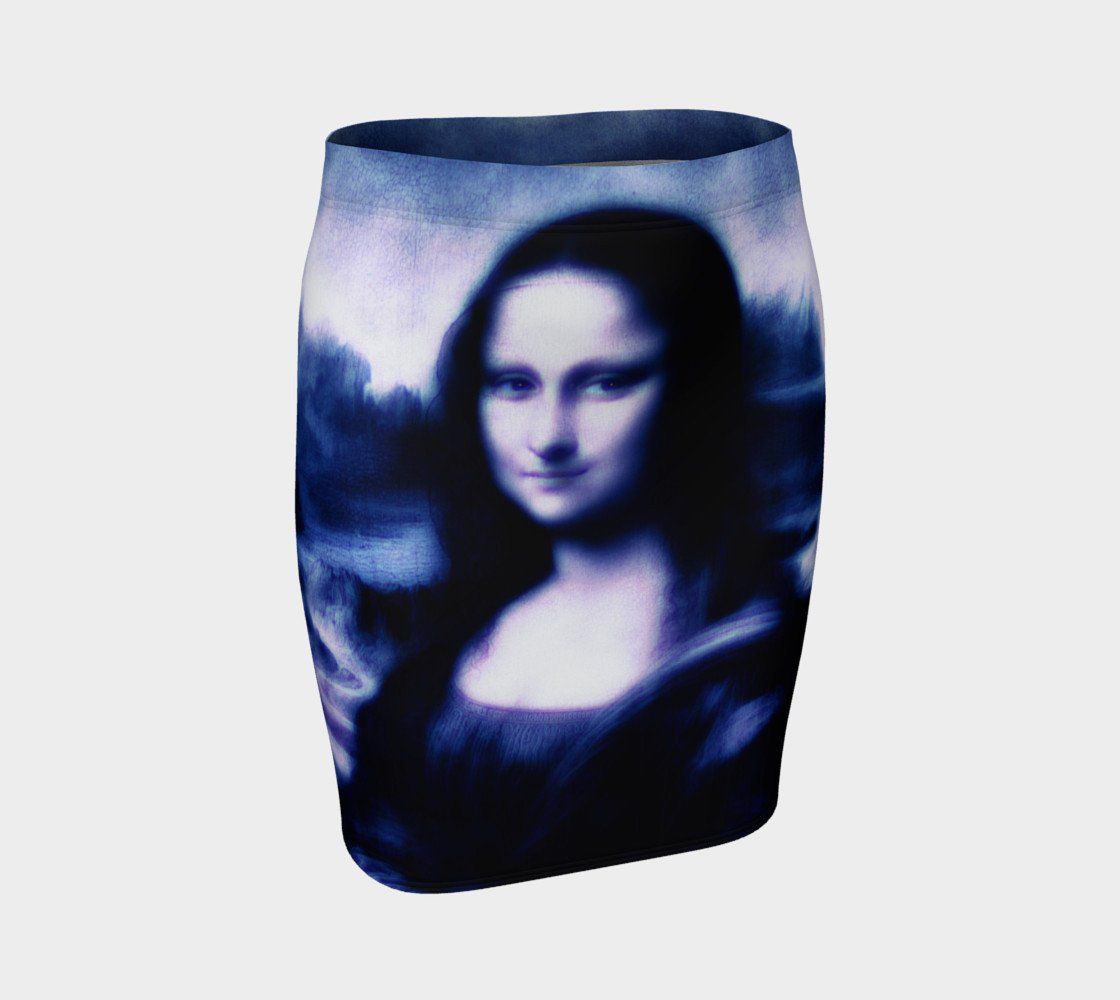 Leonardo Dragon Goth Mona Pencil Skirt