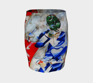 Chagall Dragon Half Past Three Pencil Skirt