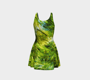 Tropical Dragon Green Grass Fab Flare