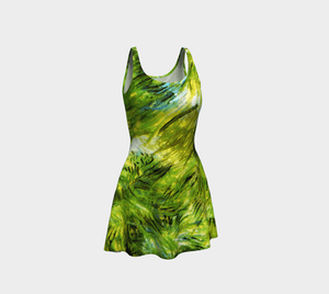 Tropical Dragon Green Grass Fab Flare