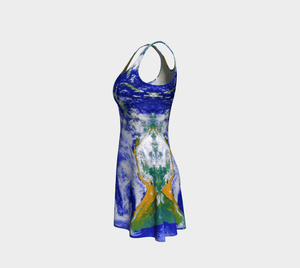Planet Dragon Ocean Motion Flare Skirt