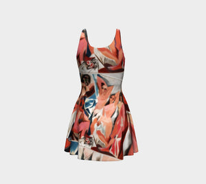 Pajama Party Dragon Picasso Cocktail Dress