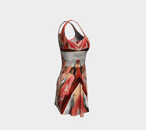 Pajama Party Dragon Picasso Cocktail Dress