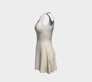 Amedeo Dragon Nude Ghost Flare Cocktail Dress