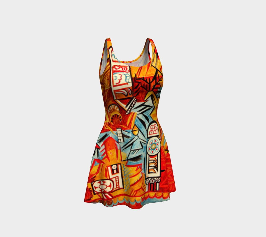 cuban cocktail dress Women's Fiesta Red Color Halter Havana Nights Tropical Leaf Print Maxi Dress S