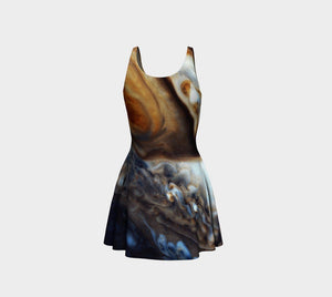 Cassini Dragon By Jupiter Cosmic Flare Cocktail Dress