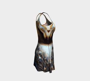 Cassini Dragon By Jupiter Cosmic Flare Cocktail Dress