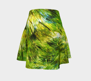 Tropical Dragon Little Grass Flare Skirt