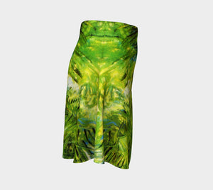 Tropical Dragon Little Grass Flare Skirt