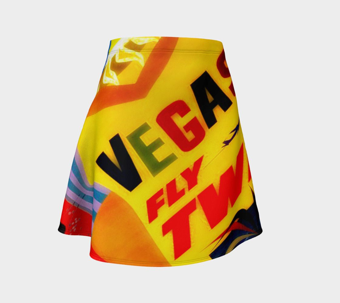 Elvis Dragon Viva Las Skater Skirt