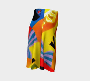 Elvis Dragon Viva Las Skater Skirt