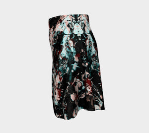 Jackson Dragon Paint Spatter Skater Skirt